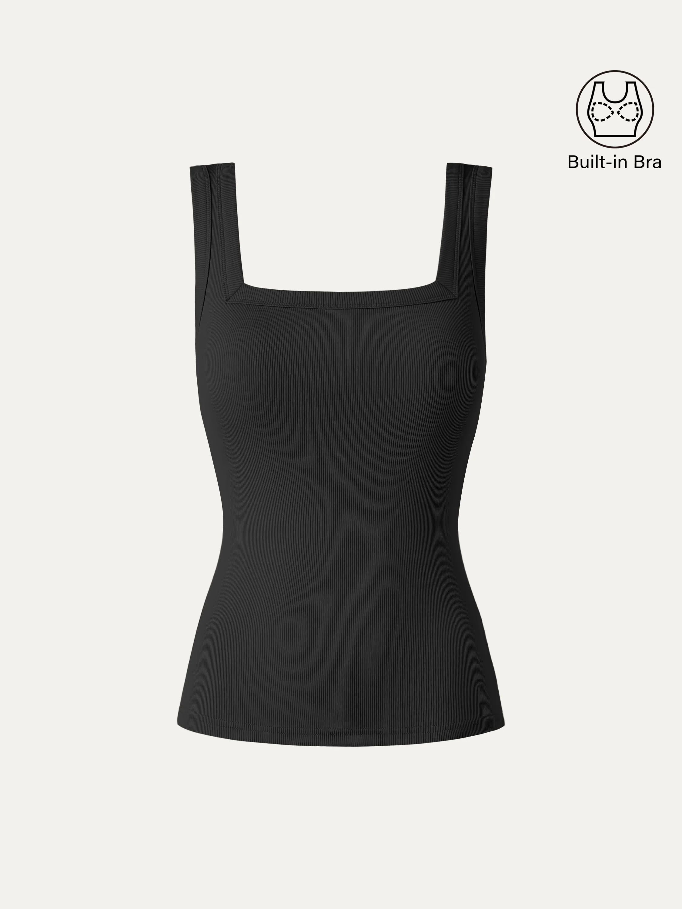 Slinky Square Open-Back Bra Tank Top - Image 10