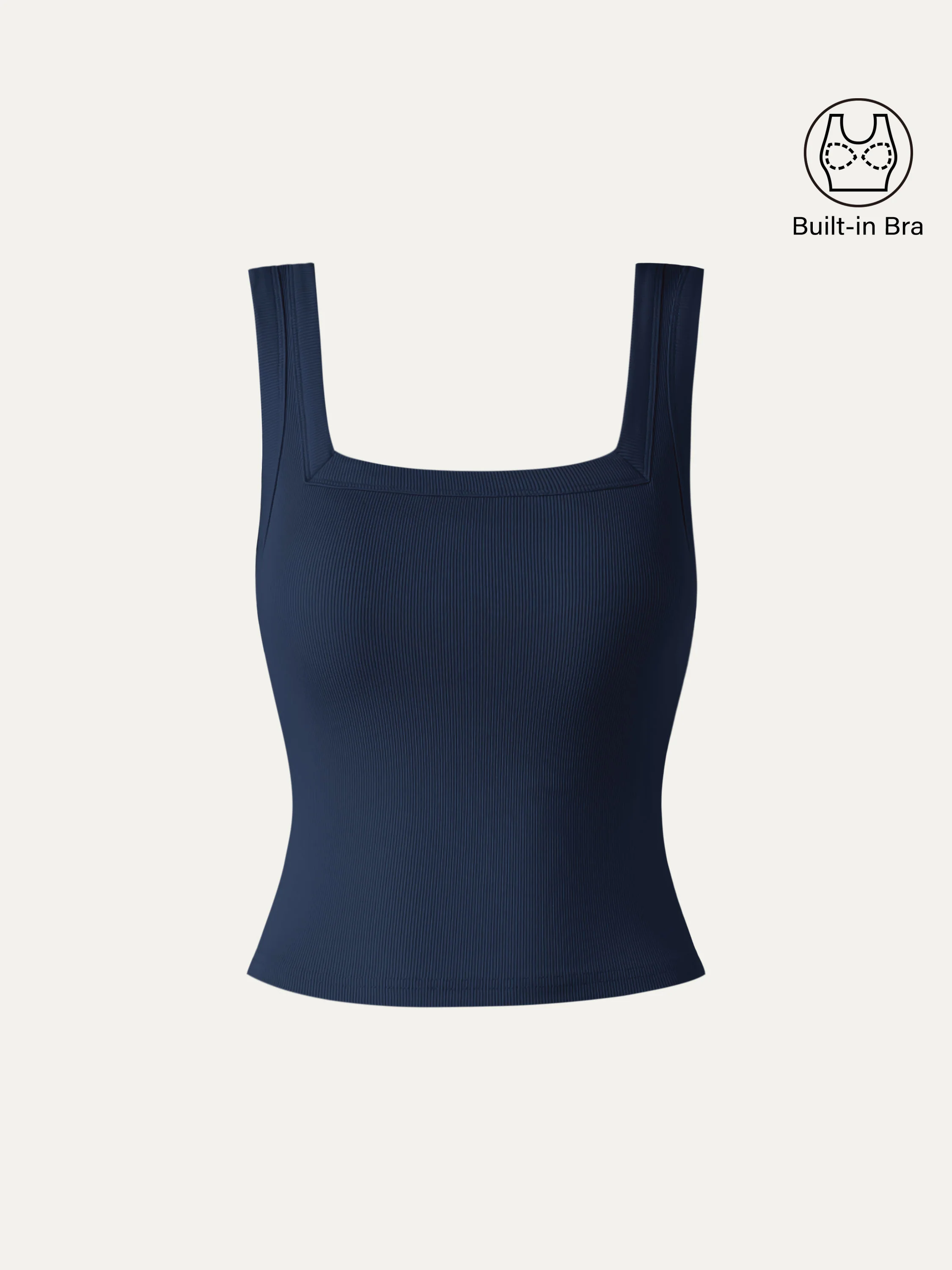 Slinky Square Open-Back Bra Tank Top - Image 14