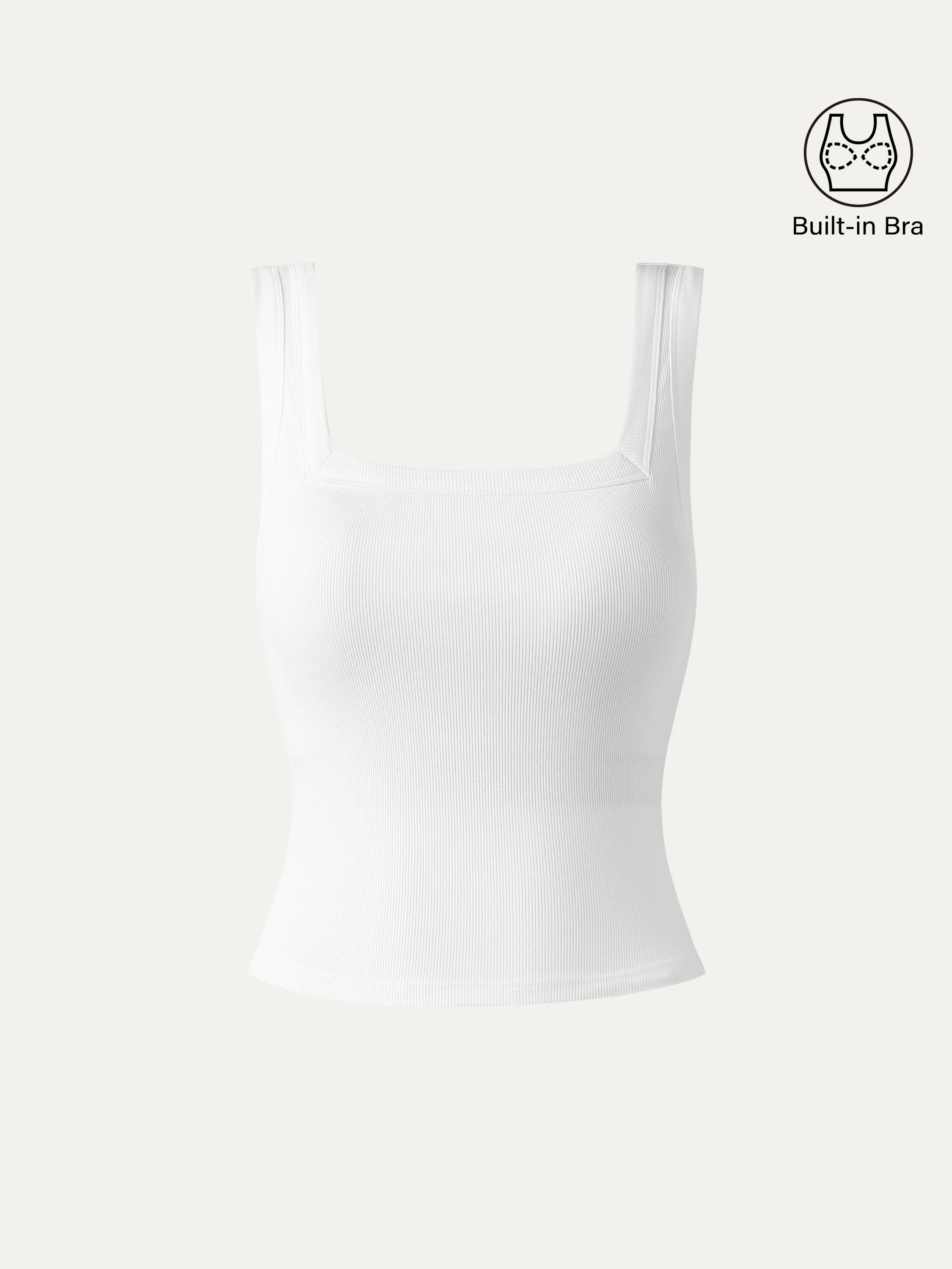 Slinky Square Open-Back Bra Tank Top - Image 7