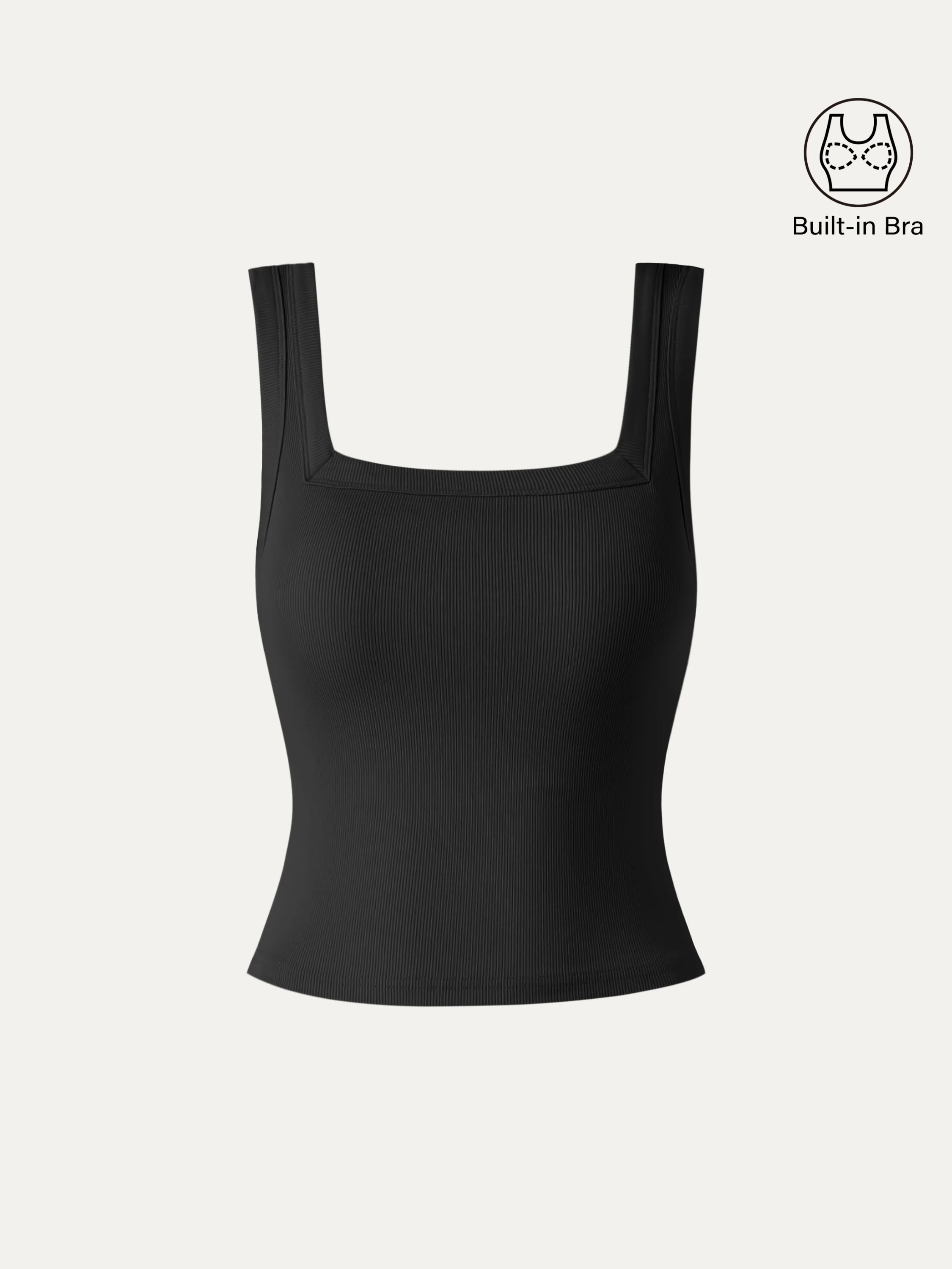 Slinky Square Open-Back Bra Tank Top - Image 9