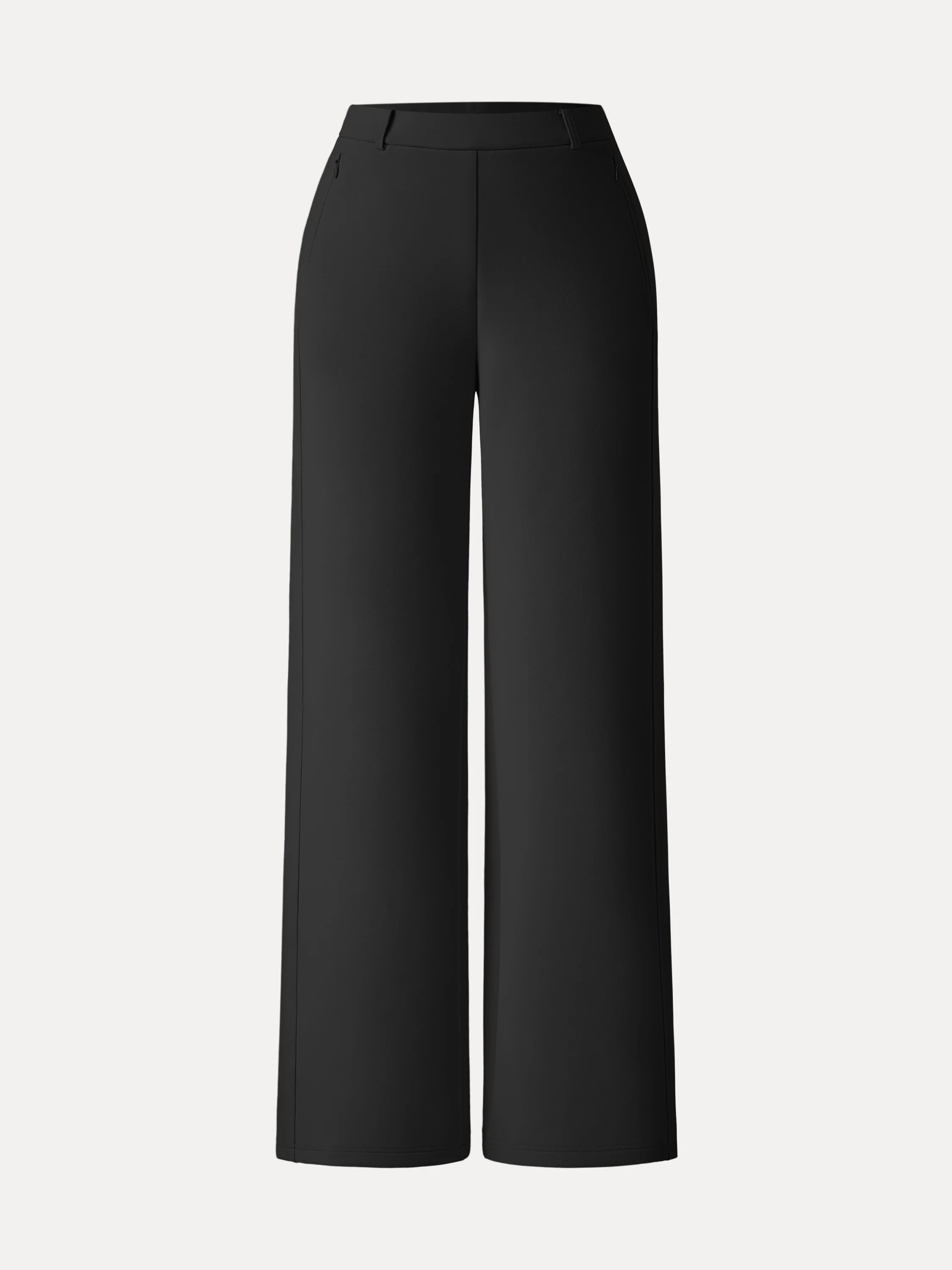 Stretch Cotton Blend Slimming High Rise Wide Leg Pant - Image 10