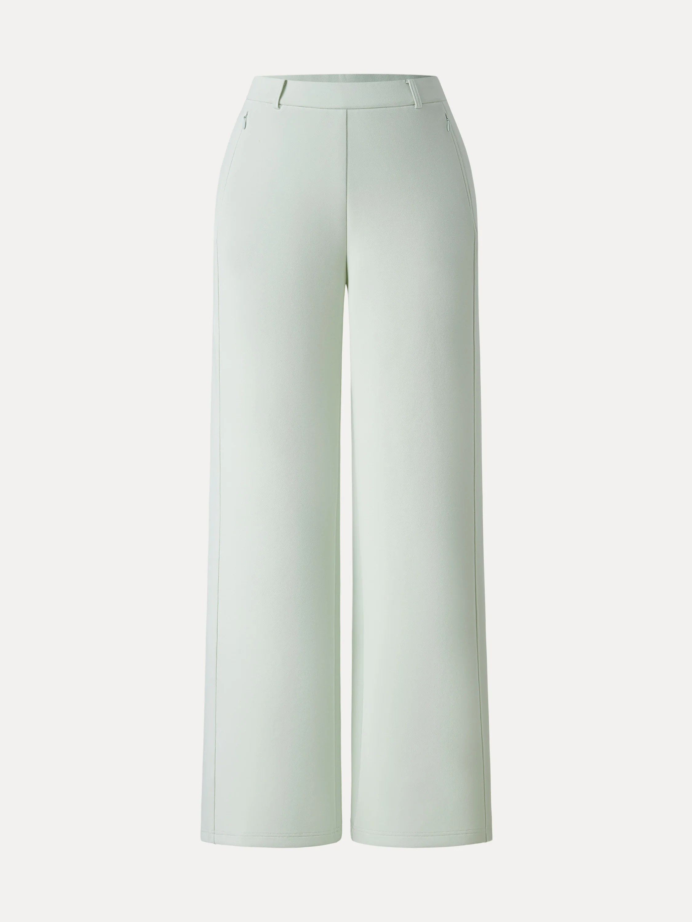 Stretch Cotton Blend Slimming High Rise Wide Leg Pant - Image 6