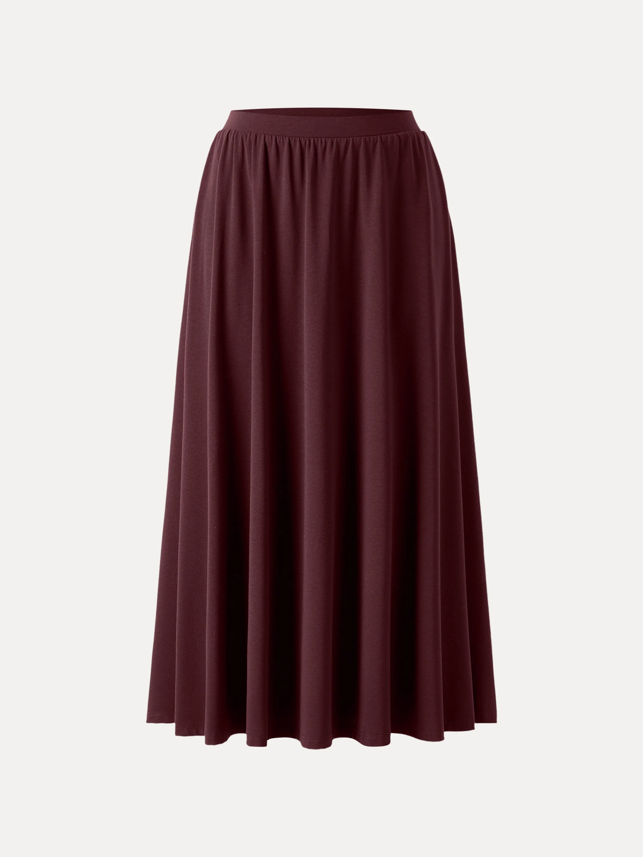 Stretch Cotton Maxi Umbrella Skirt with Pockets - Image 6