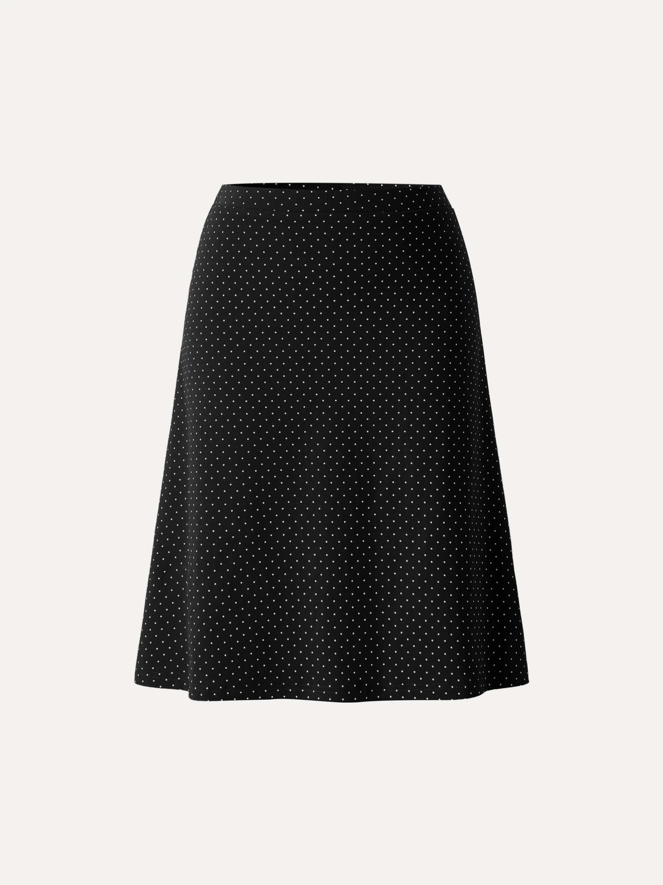 Stretch Cotton Polka Dot A-Line Flare Skirt Limited Edition - Image 14