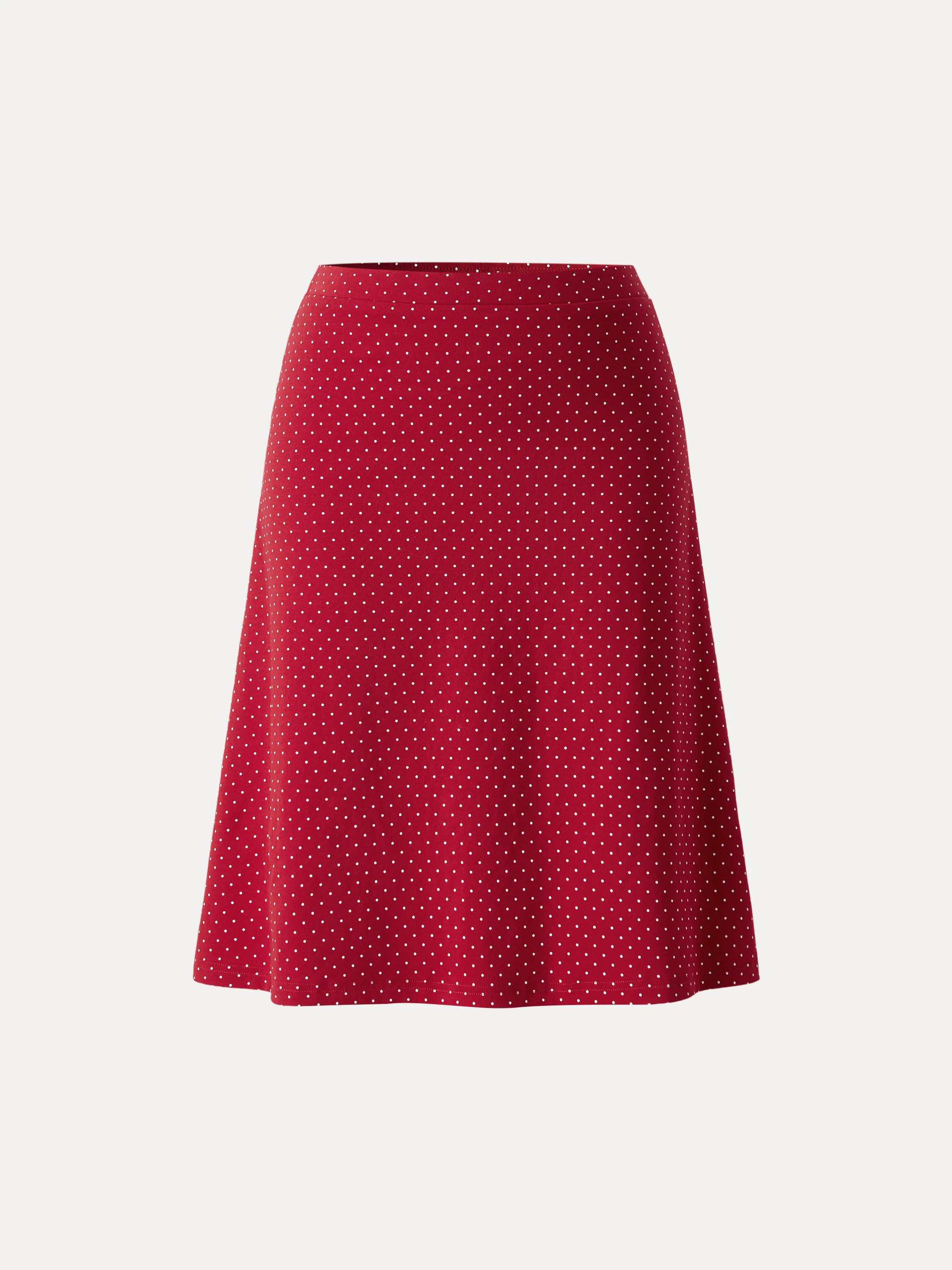 Stretch Cotton Polka Dot A-Line Flare Skirt Limited Edition - Image 7