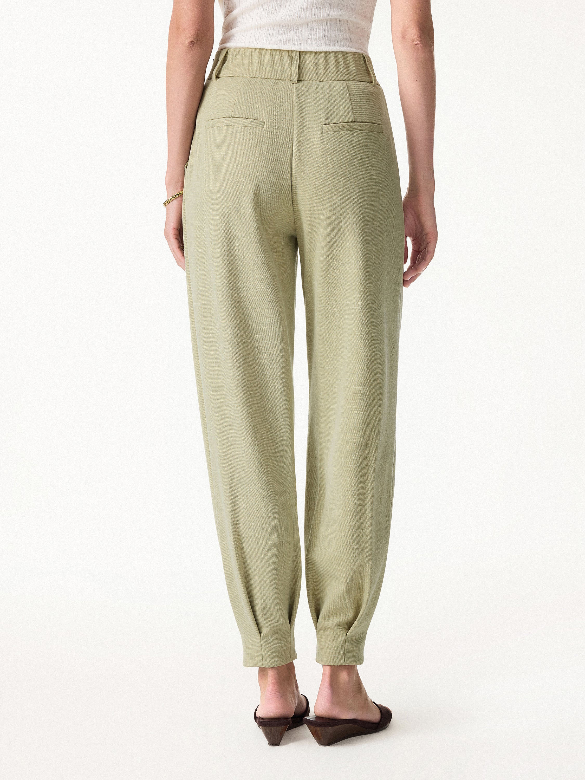 Stretch Linen-Like Wrinkle-Resistant Tapered Pant - Image 4