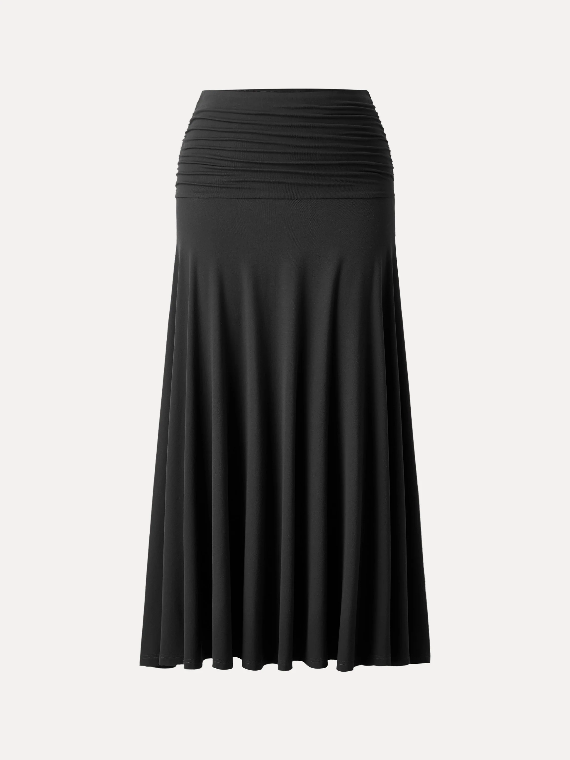 Ultrasoft Mid Rise A-line Ruched Maxi Skirt - Image 11