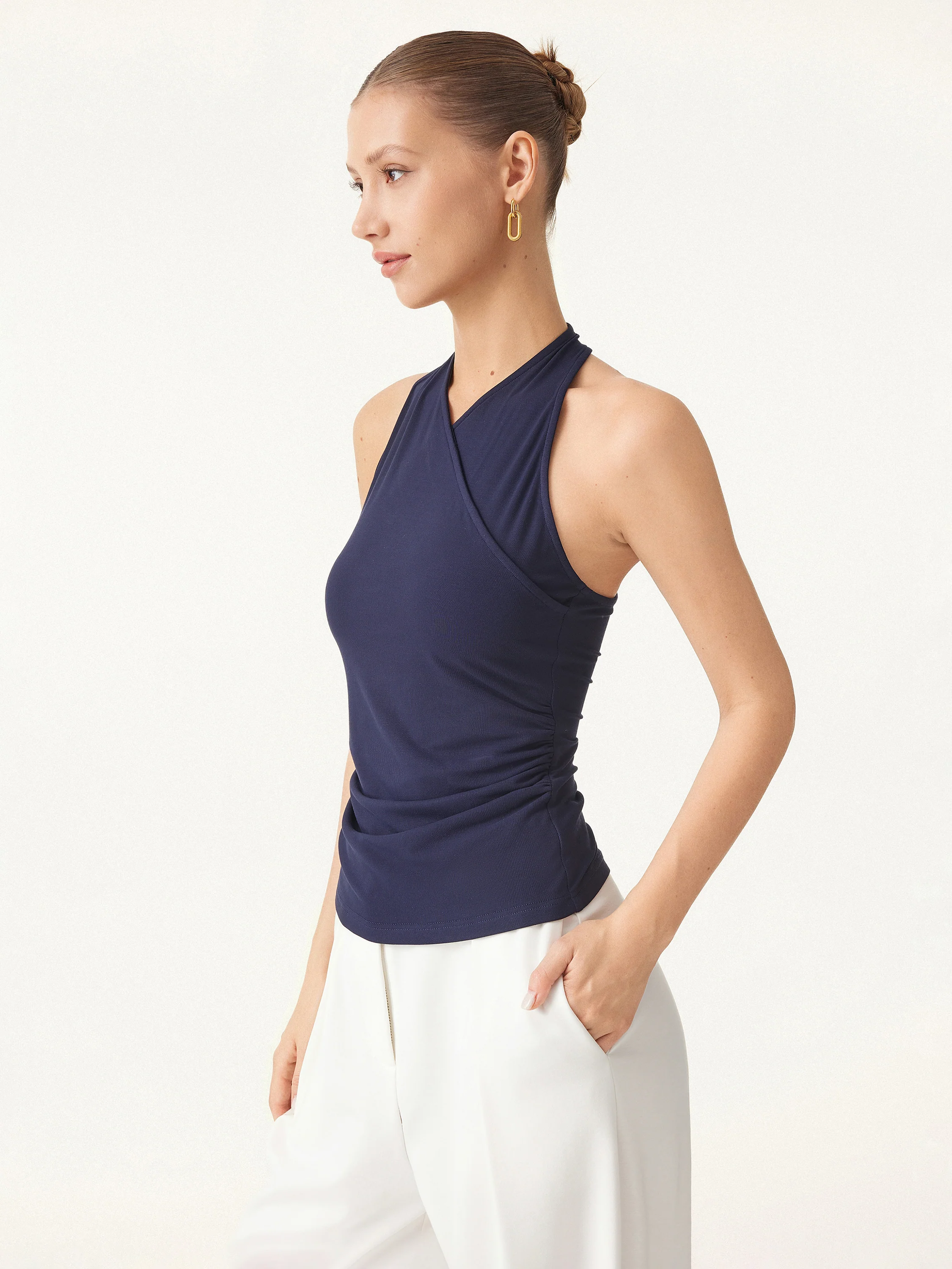 Ultrasoft Surplice Sleeveless Top - Image 3