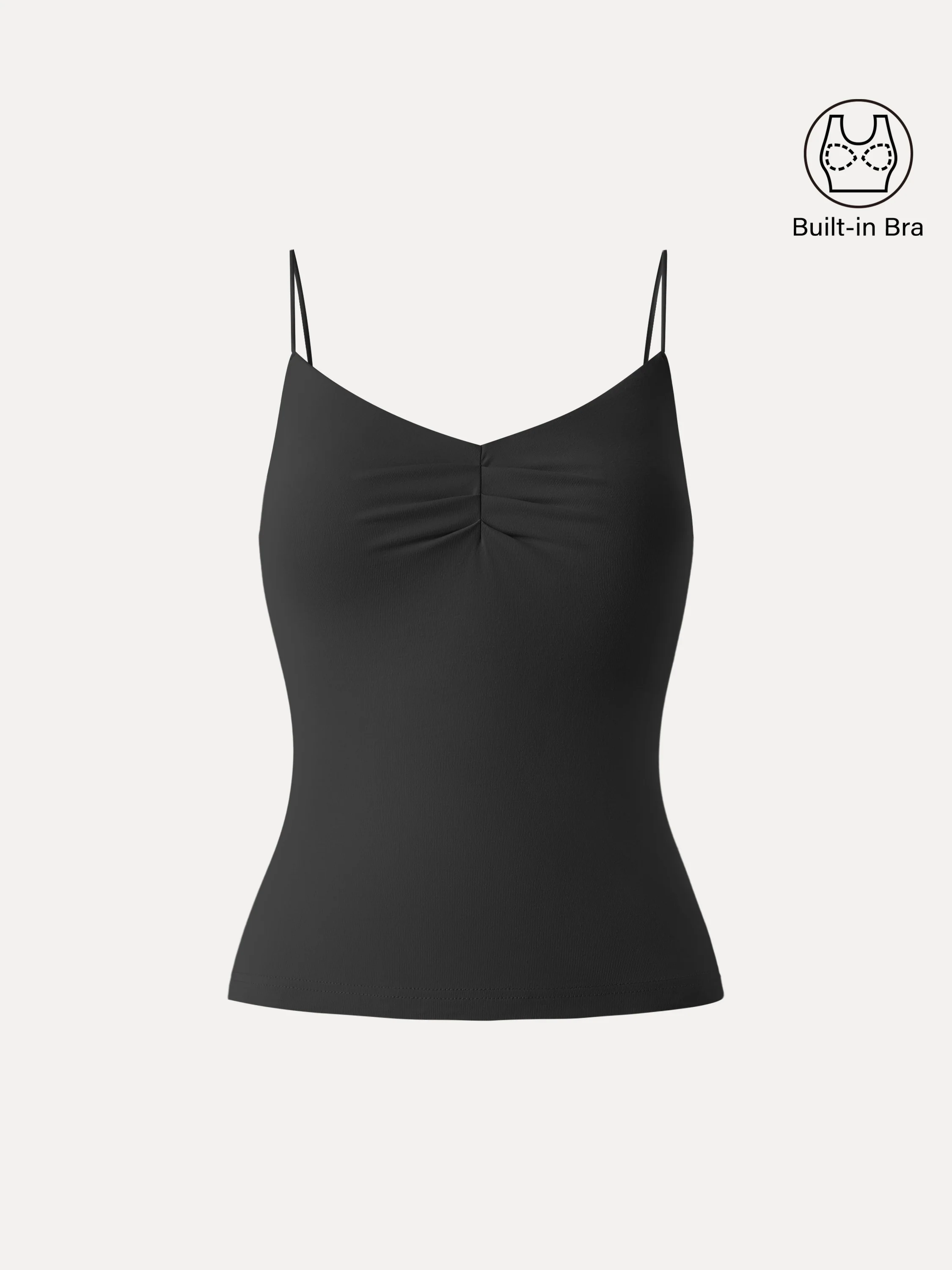 Ultrasoft Sweetheart Neck Front Tucked Spaghetti Brami - Image 10