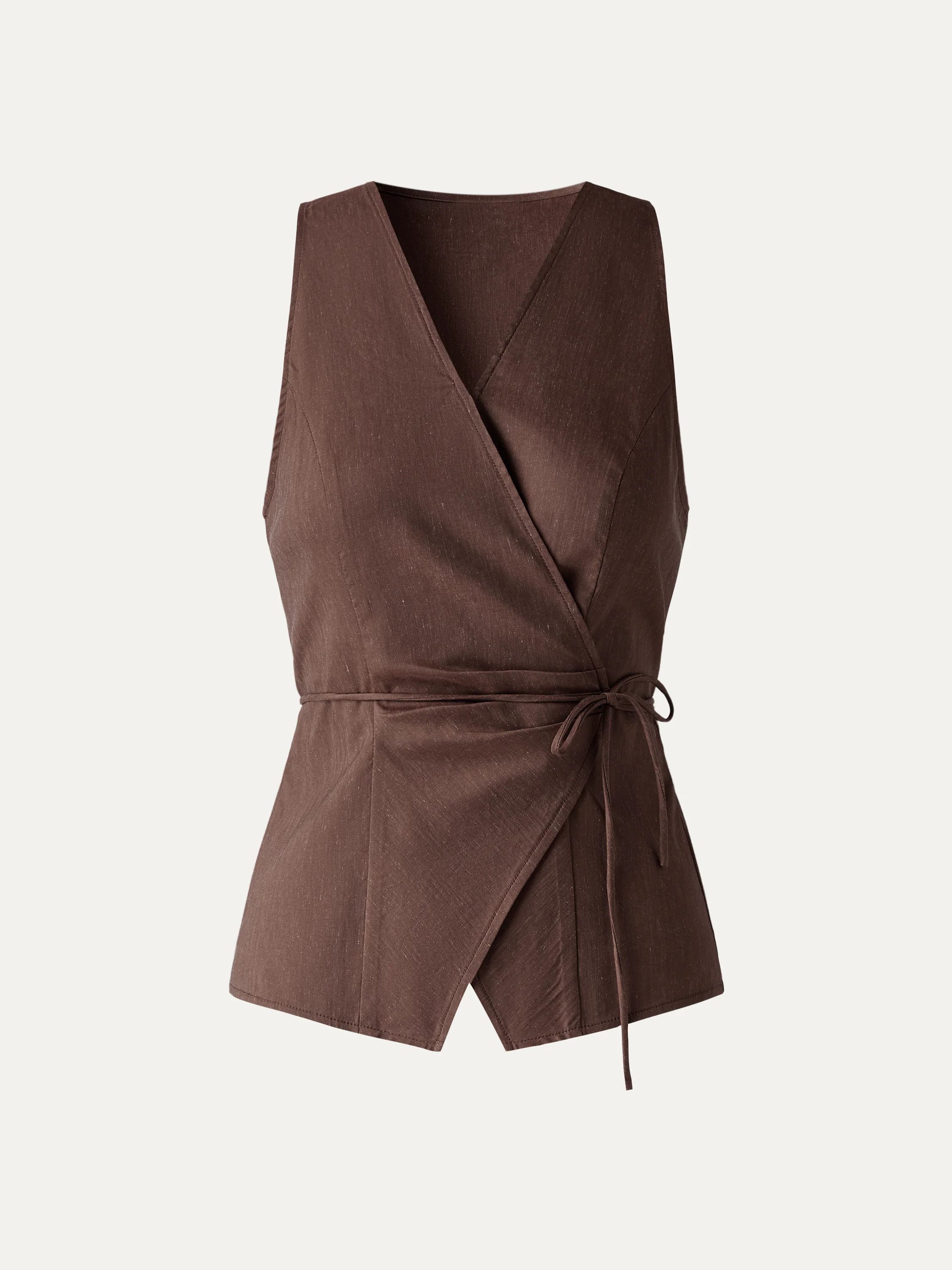 Wrap Top with Self-Tie - Image 8