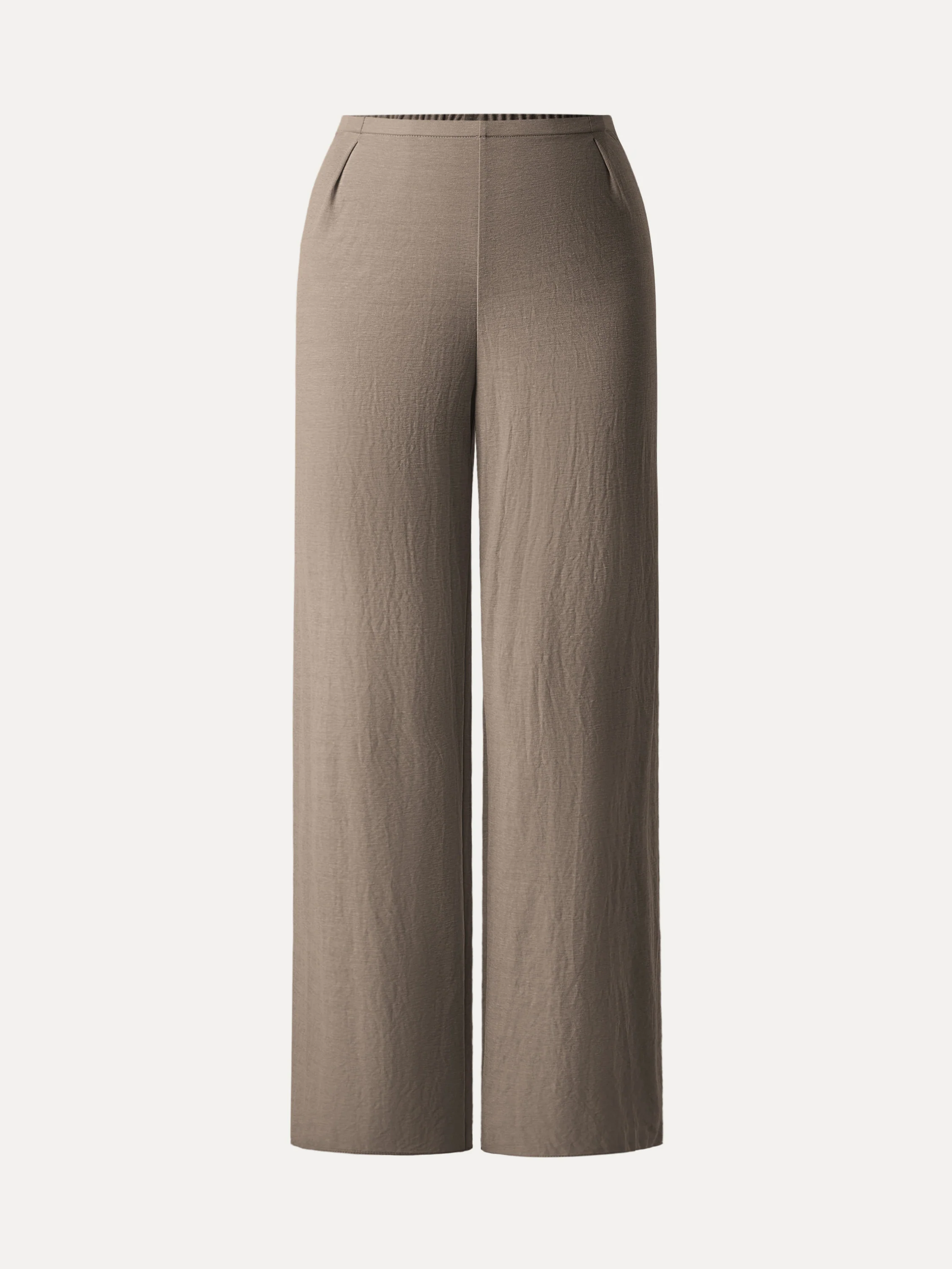 Breathable Cotton-linen Mid Rise Straight Leg Pant - Image 8