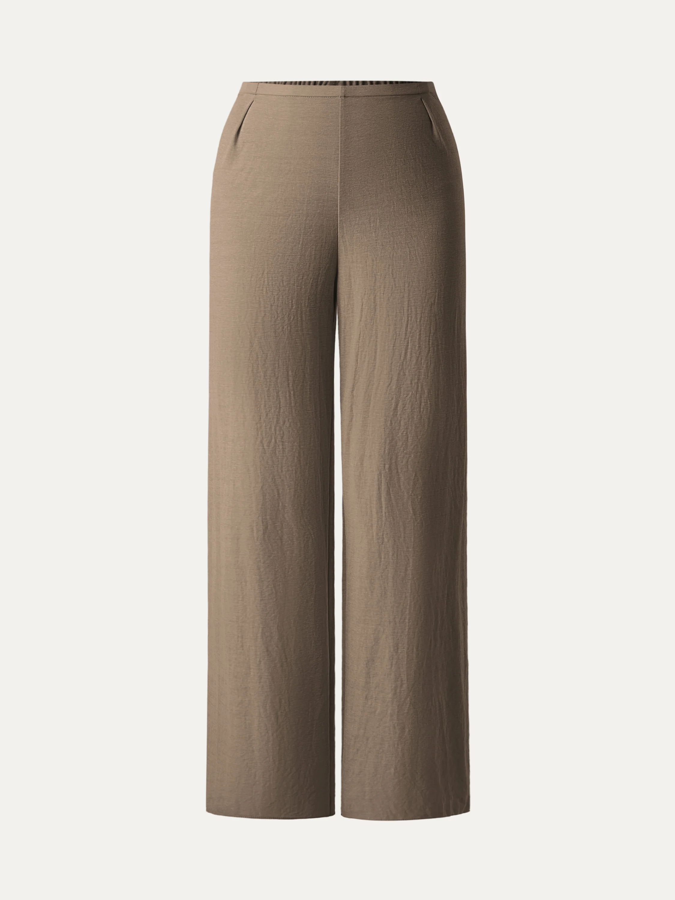 Breathable Cotton-linen Mid Rise Straight Leg Pant - Image 6