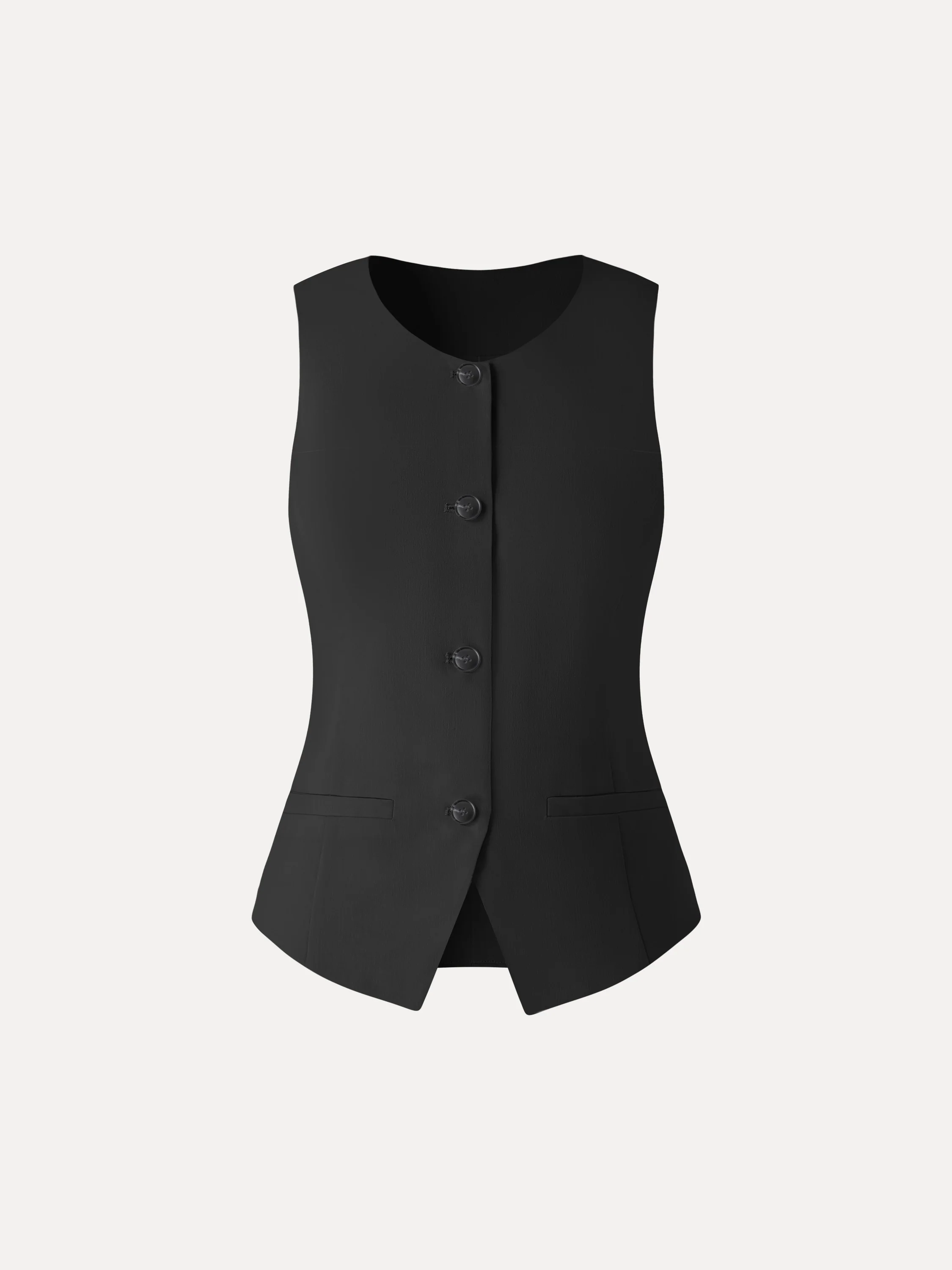 Linen Summer Waistcoat with Pockets - Image 9